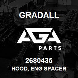 2680435 Gradall HOOD, ENG SPACER | AGA Parts