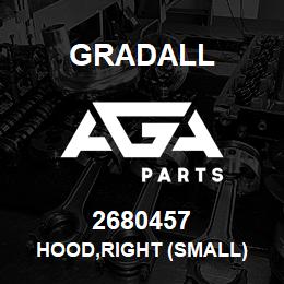 2680457 Gradall HOOD,RIGHT (SMALL) | AGA Parts