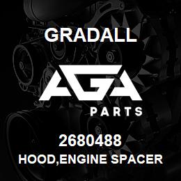 2680488 Gradall HOOD,ENGINE SPACER | AGA Parts