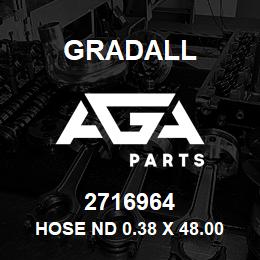 2716964 Gradall HOSE ND 0.38 X 48.00 6FFX6FF S | AGA Parts