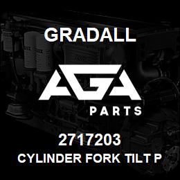 2717203 Gradall CYLINDER FORK TILT PAINTED | AGA Parts