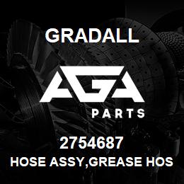 2754687 Gradall HOSE ASSY,GREASE HOSE | AGA Parts