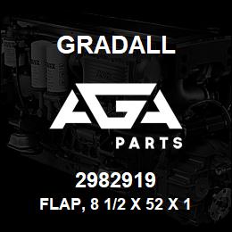 2982919 Gradall FLAP, 8 1/2 X 52 X 1/4THK | AGA Parts