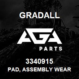 3340915 Gradall PAD, ASSEMBLY WEAR | AGA Parts