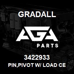 3422933 Gradall PIN,PIVOT W/ LOAD CELL | AGA Parts