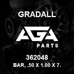 362048 Gradall BAR, .50 X 1.00 X 7.75 1020 | AGA Parts