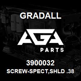 3900032 Gradall SCREW-SPECT,SHLD .38DIA X 1.25 | AGA Parts