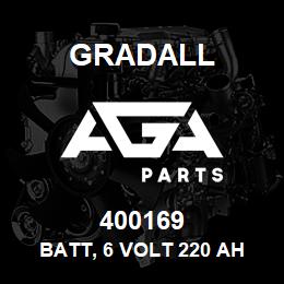400169 Gradall BATT, 6 VOLT 220 AH | AGA Parts