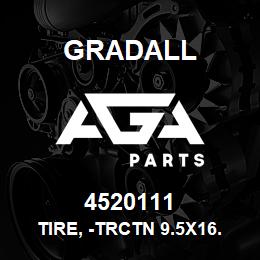 4520111 Gradall TIRE, -TRCTN 9.5X16.5 | AGA Parts