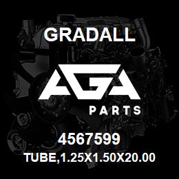 4567599 Gradall TUBE,1.25X1.50X20.00 40KSI | AGA Parts