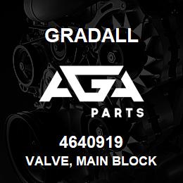 4640919 Gradall VALVE, MAIN BLOCK | AGA Parts