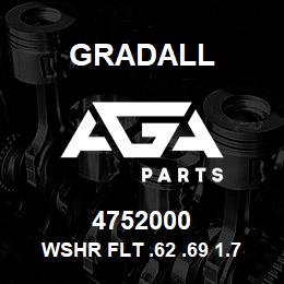 4752000 Gradall WSHR FLT .62 .69 1.75 .134 | AGA Parts