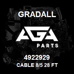 4922929 Gradall CABLE 8/5 28 FT | AGA Parts