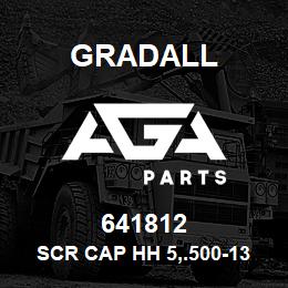 641812 Gradall SCR CAP HH 5,.500-13X1.500 | AGA Parts