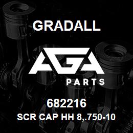 682216 Gradall SCR CAP HH 8,.750-10X2.000 | AGA Parts