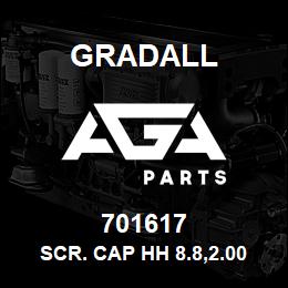 701617 Gradall SCR. CAP HH 8.8,2.00X45MM | AGA Parts