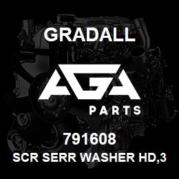 791608 Gradall SCR SERR WASHER HD,3/8-16X1.00 | AGA Parts