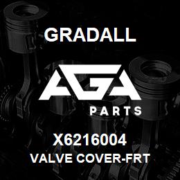 X6216004 Gradall VALVE COVER-FRT | AGA Parts