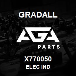X770050 Gradall ELEC IND | AGA Parts