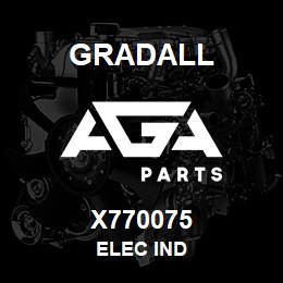 X770075 Gradall ELEC IND | AGA Parts