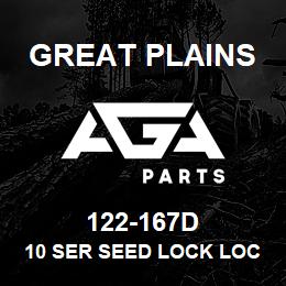 122-167D Great Plains 10 SER SEED LOCK LOCK-UP BAR | AGA Parts