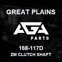 168-117D Great Plains ZM CLUTCH SHAFT | AGA Parts