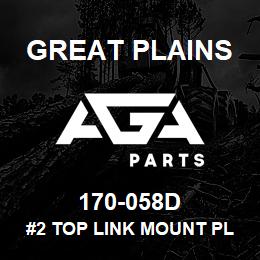 170-058D Great Plains #2 TOP LINK MOUNT PLATE | AGA Parts