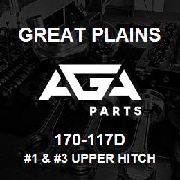 170-117D Great Plains #1 & #3 UPPER HITCH BACK PLATE | AGA Parts