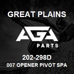 202-298D Great Plains 007 OPENER PIVOT SPACER | AGA Parts