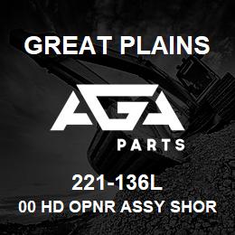 221-136L Great Plains 00 HD OPNR ASSY SHORT 2X13 | AGA Parts