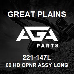 221-147L Great Plains 00 HD OPNR ASSY LONG KEET 3X14 | AGA Parts