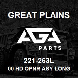 221-263L Great Plains 00 HD OPNR ASY LONG S-LOK 3X13 | AGA Parts