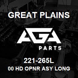 221-265L Great Plains 00 HD OPNR ASY LONG S-LOK 3X14 | AGA Parts