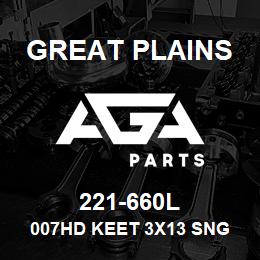 221-660L Great Plains 007HD KEET 3X13 SNG PW | AGA Parts