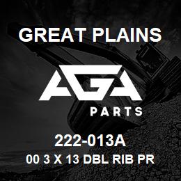 222-013A Great Plains 00 3 X 13 DBL RIB PRS WHL ASM | AGA Parts