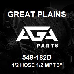 548-182D Great Plains 1/2 HOSE 1/2 MPT 3'6 LONG | AGA Parts