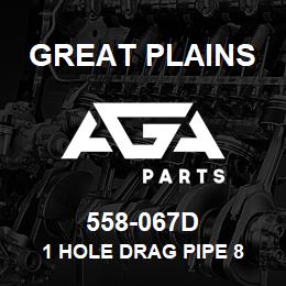 558-067D Great Plains 1 HOLE DRAG PIPE 8 | AGA Parts