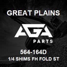564-164D Great Plains 1/4 SHIMS FH FOLD STOP | AGA Parts