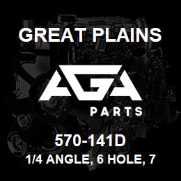 570-141D Great Plains 1/4 ANGLE, 6 HOLE, 74 | AGA Parts