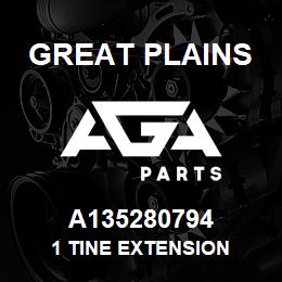 A135280794 Great Plains 1 TINE EXTENSION | AGA Parts