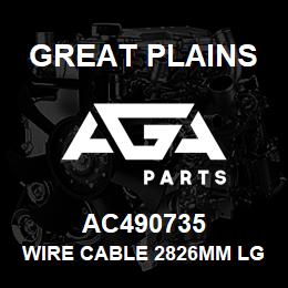 AC490735 Great Plains WIRE CABLE 2826MM LG. | AGA Parts