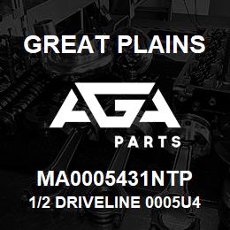 MA0005431NTP Great Plains 1/2 DRIVELINE 0005U431N L/TRAC | AGA Parts