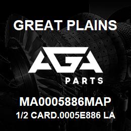 MA0005886MAP Great Plains 1/2 CARD.0005E886 LATO ER.PROT | AGA Parts