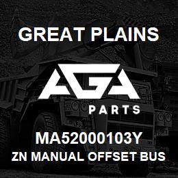 MA52000103Y Great Plains ZN MANUAL OFFSET BUSCHING | AGA Parts