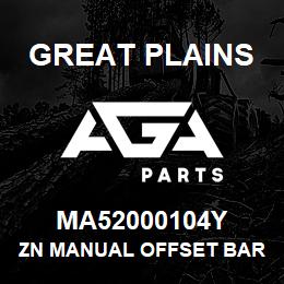 MA52000104Y Great Plains ZN MANUAL OFFSET BAR | AGA Parts