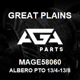 MAGE58060 Great Plains ALBERO PTO 13/4-13/8 GR.8 | AGA Parts