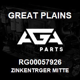 RG00057926 Great Plains ZINKENTRGER MITTE | AGA Parts