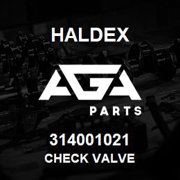 314001021 Haldex CHECK VALVE | AGA Parts