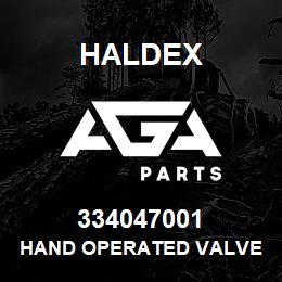 334047001 Haldex HAND OPERATED VALVE | AGA Parts
