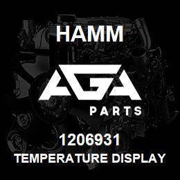 1206931 Hamm TEMPERATURE DISPLAY | AGA Parts